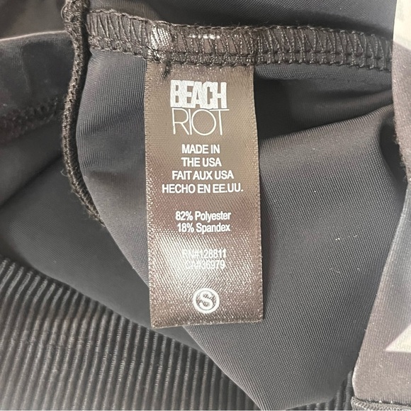 Beach Riot Black Tessa Top Fantasy Star Ribbed Size Small - Picture 7 of 8